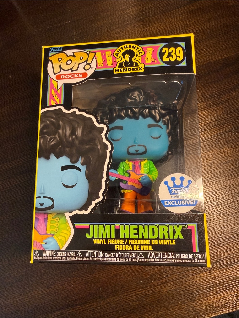 Funko Jimi Hendrix Pop! Rocks Vinyl Figure - Blue, Green, Orange, Pink